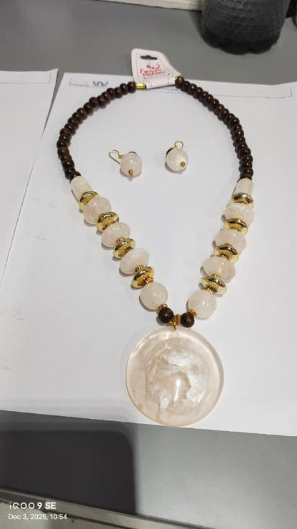 Gold Plated Beaded Jewellery Set